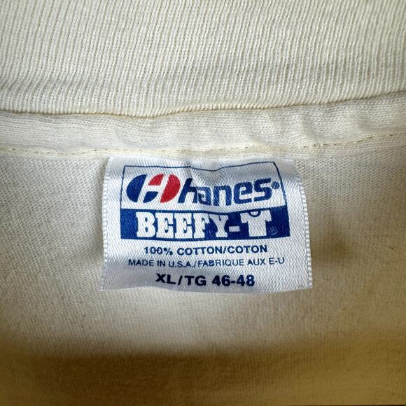 Vintage Rod Run Shirt XL White Single Stitch Alpine River Helen GA Car Show 1991 - Picture 3 of 6